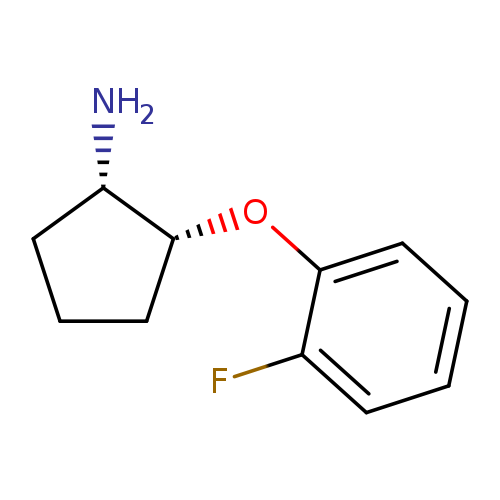 (1S,2R)-2-(2-fluorophenoxy)cyclopentan-1-amine, cis