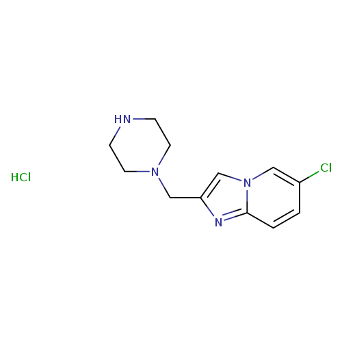 1-({6-chloroimidazo[1,2-a]pyridin-2-yl}methyl)piperazine hydrochloride