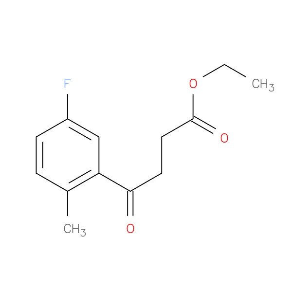 Ethyl 4-(2-methyl-5-fluorophenyl)-4-oxobutyrate