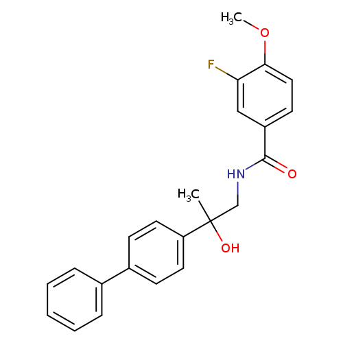 N-(2-{[1,1'-biphenyl]-4-yl}-2-hydroxypropyl)-3-fluoro-4-methoxybenzamide