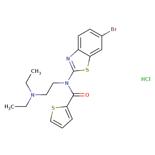 N-(6-bromo-1,3-benzothiazol-2-yl)-N-[2-(diethylamino)ethyl]thiophene-2-carboxamide hydrochloride