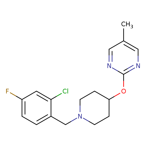 2-({1-[(2-chloro-4-fluorophenyl)methyl]piperidin-4-yl}oxy)-5-methylpyrimidine