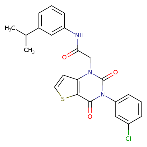 2-[3-(3-chlorophenyl)-2,4-dioxo-1H,2H,3H,4H-thieno[3,2-d]pyrimidin-1-yl]-N-[3-(propan-2-yl)phenyl]acetamide