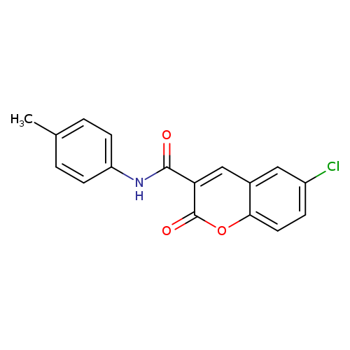 6-chloro-N-(4-methylphenyl)-2-oxo-2H-chromene-3-carboxamide