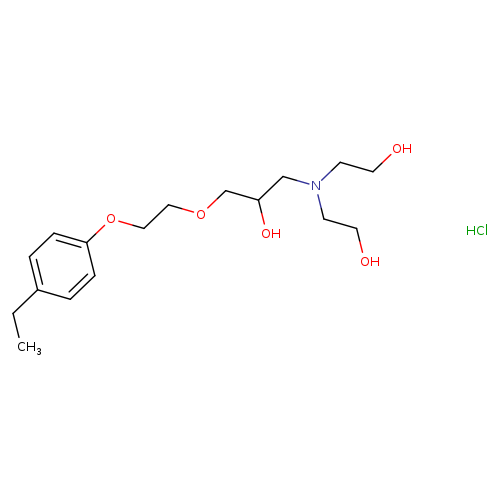 2-({3-[2-(4-ethylphenoxy)ethoxy]-2-hydroxypropyl}(2-hydroxyethyl)amino)ethan-1-ol hydrochloride