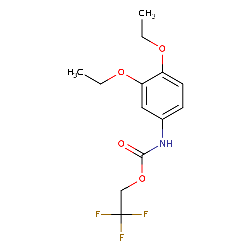 2,2,2-Trifluoroethyl 3,4-diethoxyphenylcarbamate