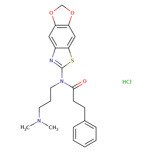 N-[3-(dimethylamino)propyl]-N-{4,6-dioxa-10-thia-12-azatricyclo[7.3.0.0^{3,7}]dodeca-1(9),2,7,11-tetraen-11-yl}-3-phenylpropanamide hydrochloride