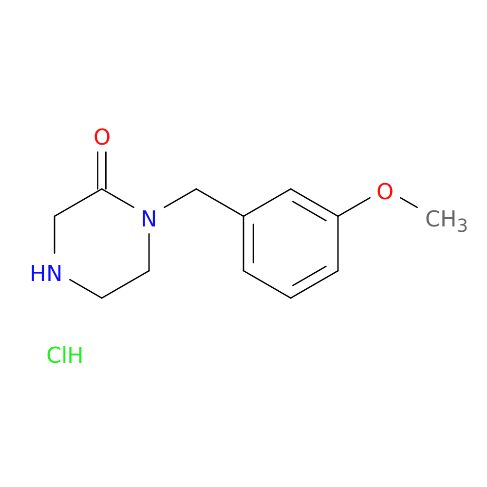 1-(3-methoxybenzyl)-2-piperazinone hydrochloride