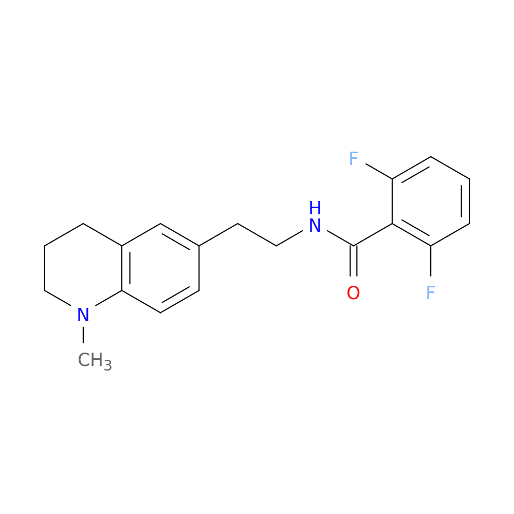 2,6-difluoro-N-[2-(1-methyl-1,2,3,4-tetrahydroquinolin-6-yl)ethyl]benzamide
