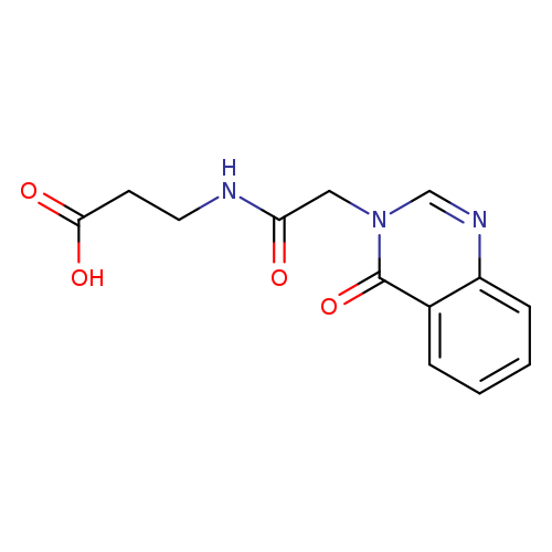 3-[[2-(4-oxoquinazolin-3-yl)acetyl]amino]propanoic Acid