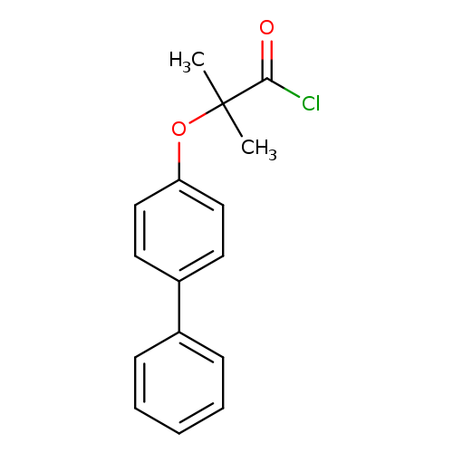 2-(Biphenyl-4-yloxy)-2-methylpropanoyl chloride