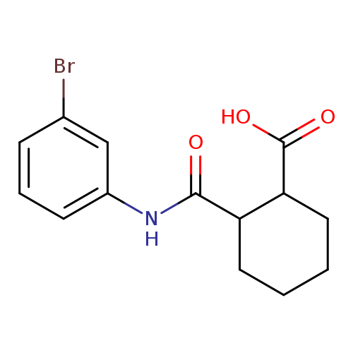 2-[(3-bromophenyl)carbamoyl]cyclohexane-1-carboxylic acid