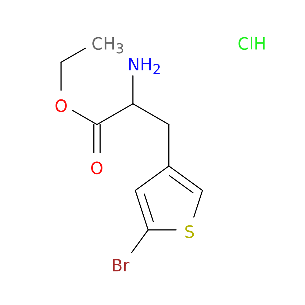 ethyl 2-amino-3-(5-bromothiophen-3-yl)propanoate hydrochloride