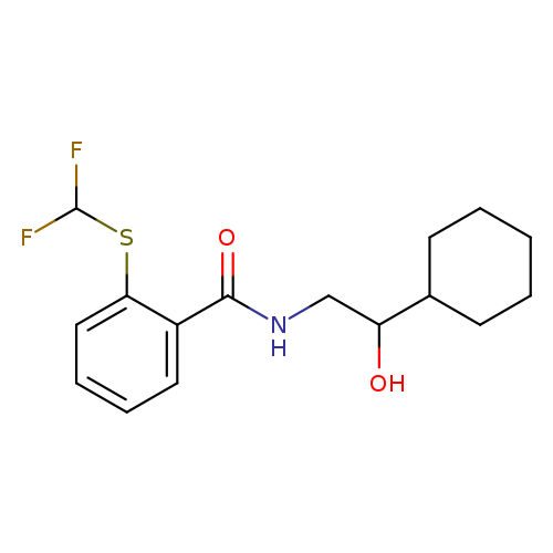 N-(2-cyclohexyl-2-hydroxyethyl)-2-[(difluoromethyl)sulfanyl]benzamide