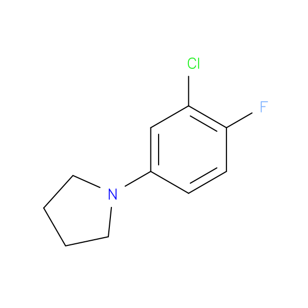 1-(3-Chloro-4-fluorophenyl)pyrrolidine