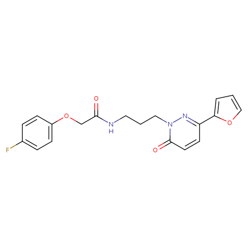 2-(4-fluorophenoxy)-N-{3-[3-(furan-2-yl)-6-oxo-1,6-dihydropyridazin-1-yl]propyl}acetamide