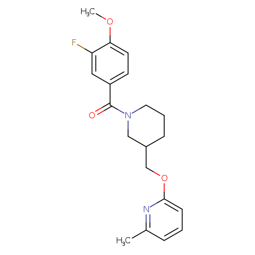 2-{[1-(3-fluoro-4-methoxybenzoyl)piperidin-3-yl]methoxy}-6-methylpyridine