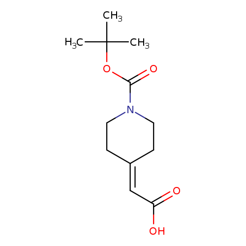 2-[1-[(2-methylpropan-2-yl)oxycarbonyl]piperidin-4-ylidene]acetic acid