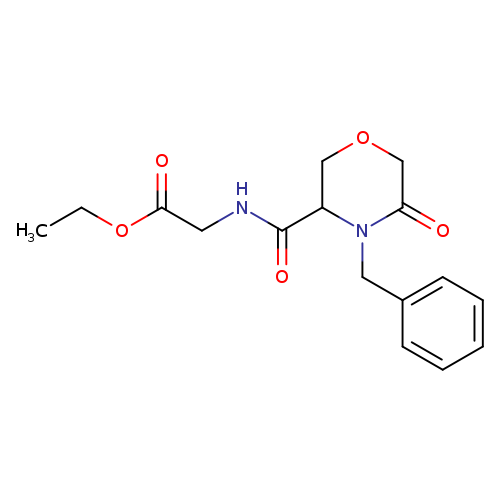 ethyl 2-[(4-benzyl-5-oxomorpholin-3-yl)formamido]acetate