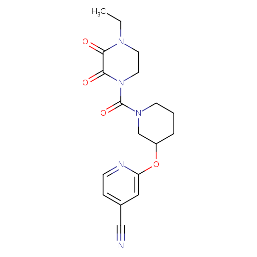 2-{[1-(4-ethyl-2,3-dioxopiperazine-1-carbonyl)piperidin-3-yl]oxy}pyridine-4-carbonitrile