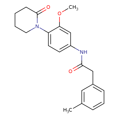 N-[3-methoxy-4-(2-oxopiperidin-1-yl)phenyl]-2-(3-methylphenyl)acetamide