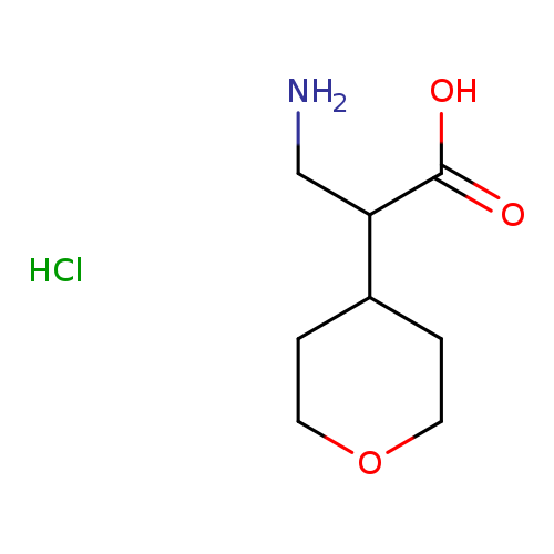 3-amino-2-(oxan-4-yl)propanoic acid hydrochloride