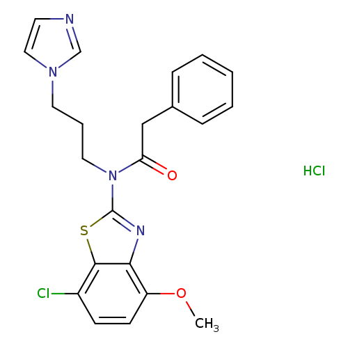 N-(7-chloro-4-methoxy-1,3-benzothiazol-2-yl)-N-[3-(1H-imidazol-1-yl)propyl]-2-phenylacetamide hydrochloride