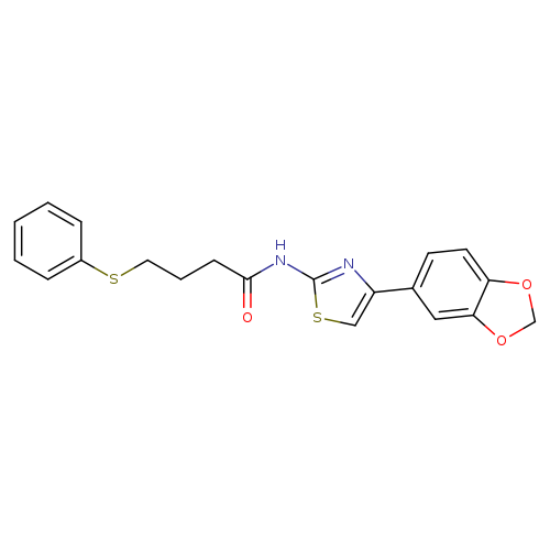 N-[4-(2H-1,3-benzodioxol-5-yl)-1,3-thiazol-2-yl]-4-(phenylsulfanyl)butanamide