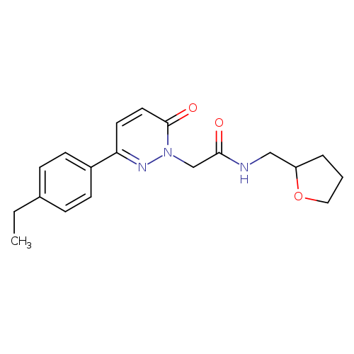 2-[3-(4-ethylphenyl)-6-oxo-1,6-dihydropyridazin-1-yl]-N-[(oxolan-2-yl)methyl]acetamide