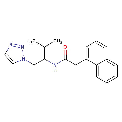 N-[3-methyl-1-(1H-1,2,3-triazol-1-yl)butan-2-yl]-2-(naphthalen-1-yl)acetamide