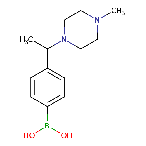 {4-[1-(4-methylpiperazin-1-yl)ethyl]phenyl}boronic acid