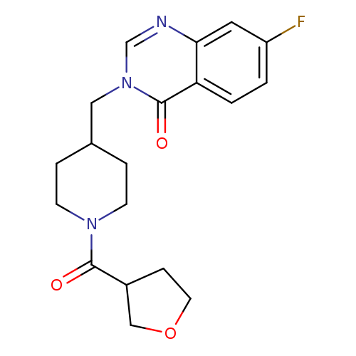 7-fluoro-3-{[1-(oxolane-3-carbonyl)piperidin-4-yl]methyl}-3,4-dihydroquinazolin-4-one