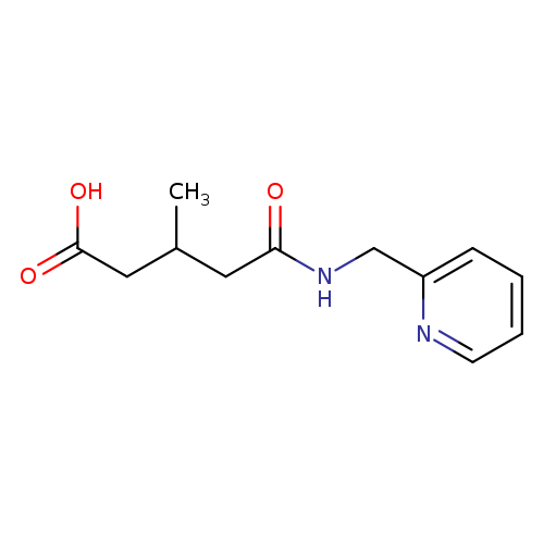 3-methyl-5-oxo-5-[(2-pyridinylmethyl)amino]pentanoic acid