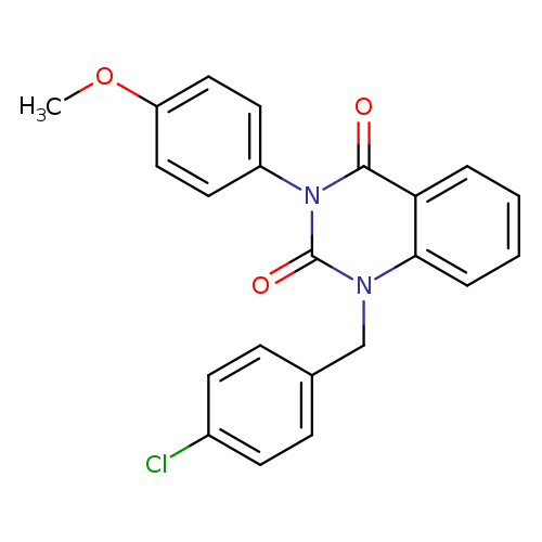 1-[(4-chlorophenyl)methyl]-3-(4-methoxyphenyl)-1,2,3,4-tetrahydroquinazoline-2,4-dione