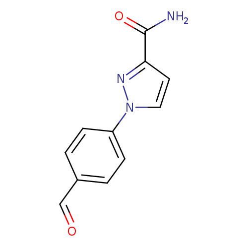 1-(4-formylphenyl)-1H-pyrazole-3-carboxamide