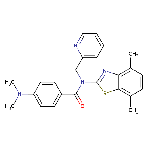 N-(4,7-dimethyl-1,3-benzothiazol-2-yl)-4-(dimethylamino)-N-[(pyridin-2-yl)methyl]benzamide