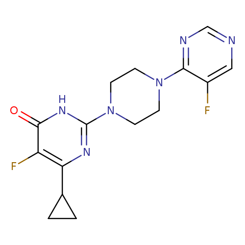 6-cyclopropyl-5-fluoro-2-[4-(5-fluoropyrimidin-4-yl)piperazin-1-yl]-3,4-dihydropyrimidin-4-one