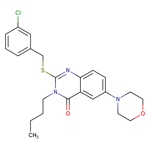 3-butyl-2-{[(3-chlorophenyl)methyl]sulfanyl}-6-(morpholin-4-yl)-3,4-dihydroquinazolin-4-one