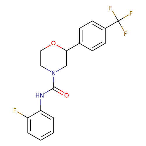 N-(2-fluorophenyl)-2-[4-(trifluoromethyl)phenyl]morpholine-4-carboxamide