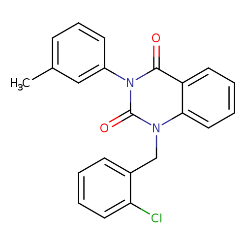 1-[(2-chlorophenyl)methyl]-3-(3-methylphenyl)-1,2,3,4-tetrahydroquinazoline-2,4-dione