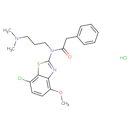 N-(7-chloro-4-methoxy-1,3-benzothiazol-2-yl)-N-[3-(dimethylamino)propyl]-2-phenylacetamide hydrochloride