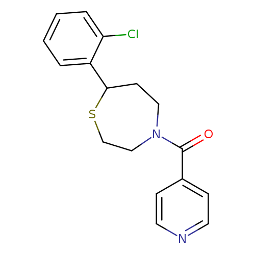 7-(2-chlorophenyl)-4-(pyridine-4-carbonyl)-1,4-thiazepane