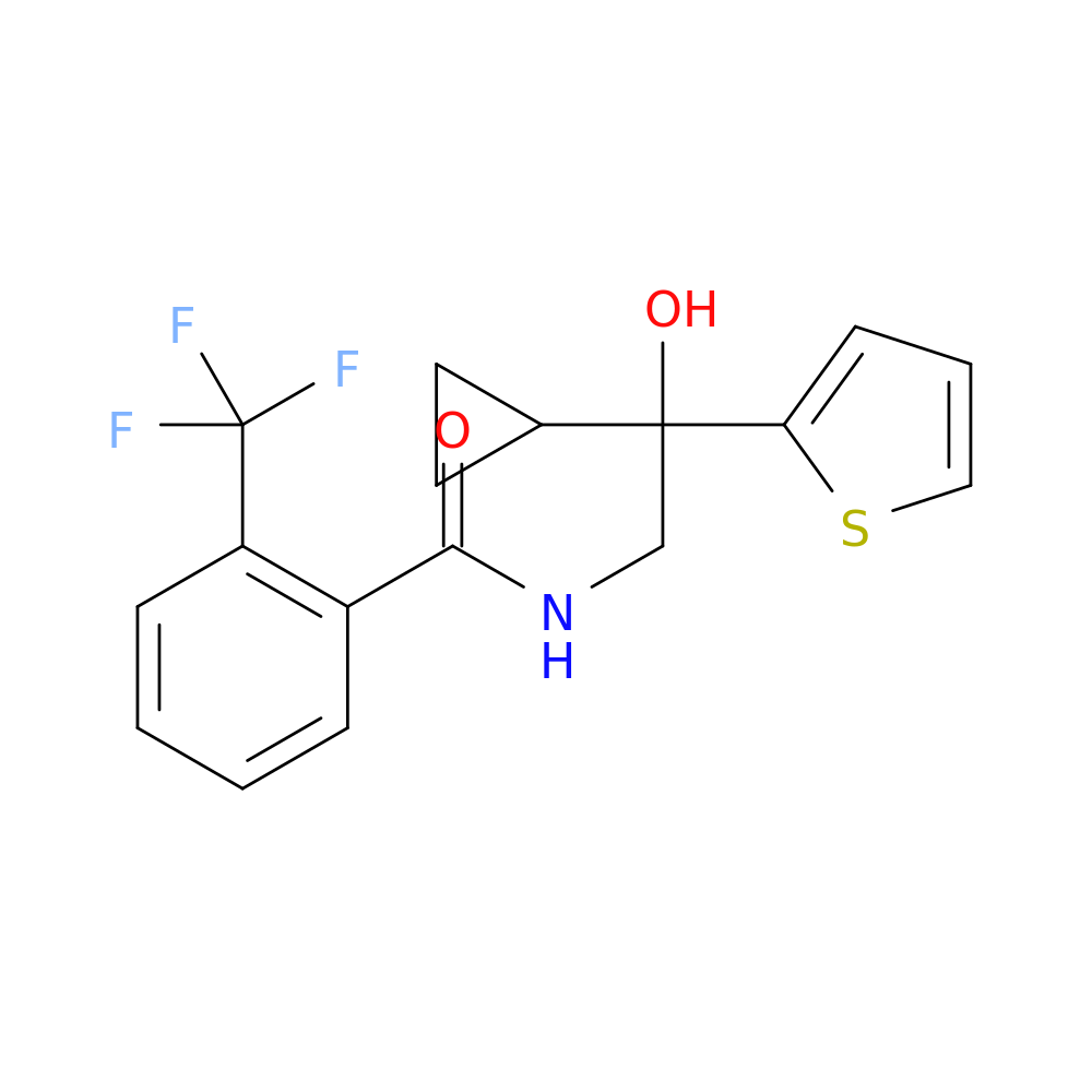 N-[2-cyclopropyl-2-hydroxy-2-(thiophen-2-yl)ethyl]-2-(trifluoromethyl)benzamide