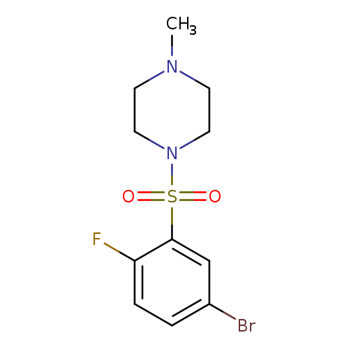 1-((5-Bromo-2-fluorophenyl)sulfonyl)-4-methylpiperazine