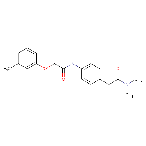 N,N-dimethyl-2-{4-[2-(3-methylphenoxy)acetamido]phenyl}acetamide