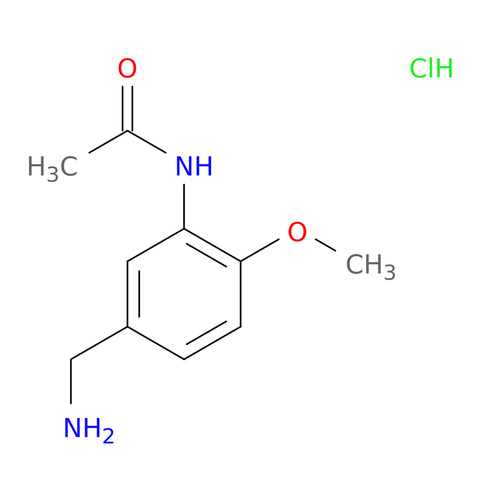 N-[5-(aminomethyl)-2-methoxyphenyl]acetamide hydrochloride