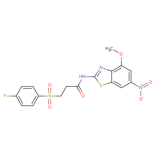 3-(4-fluorobenzenesulfonyl)-N-(4-methoxy-6-nitro-1,3-benzothiazol-2-yl)propanamide