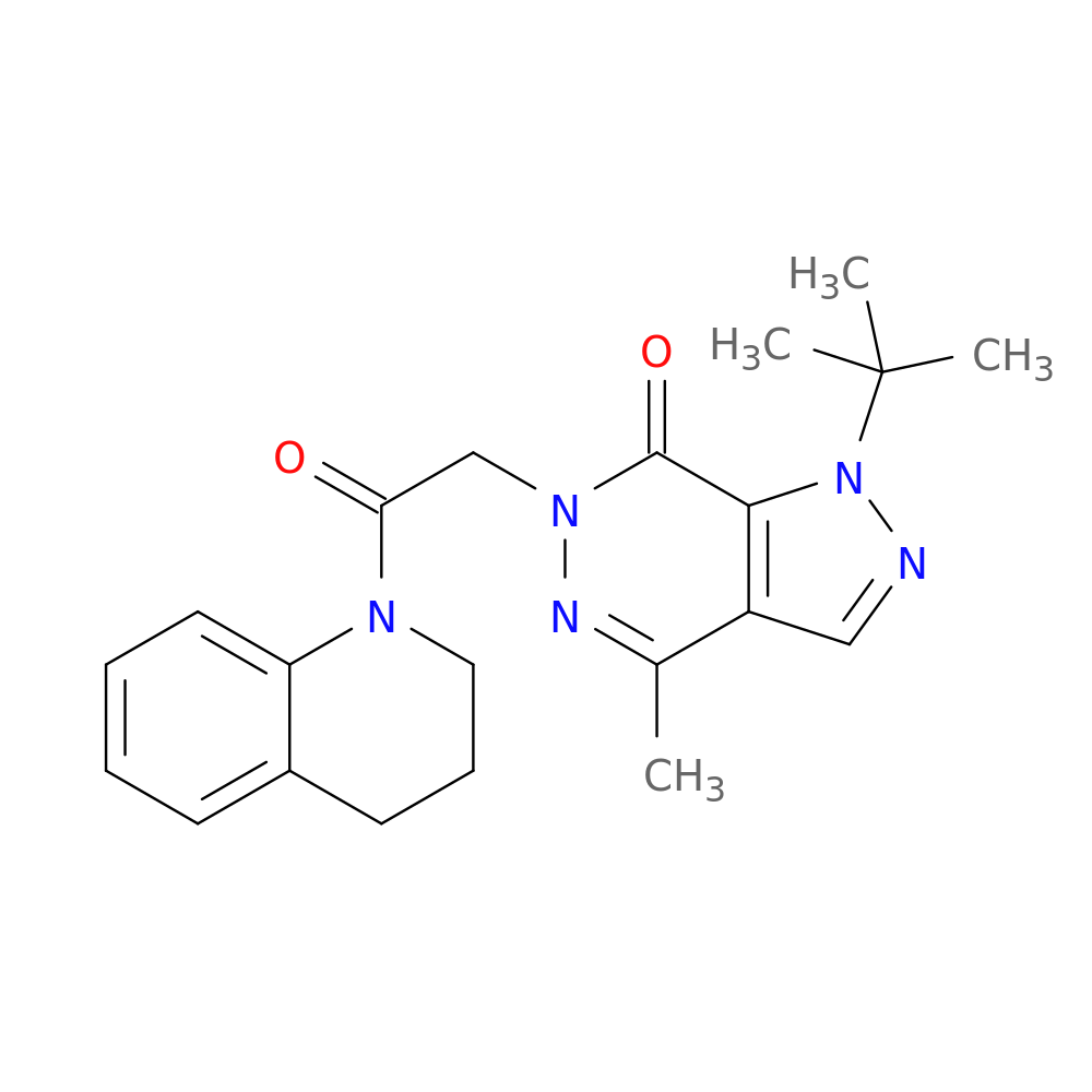 1-tert-butyl-4-methyl-6-[2-oxo-2-(1,2,3,4-tetrahydroquinolin-1-yl)ethyl]-1H,6H,7H-pyrazolo[3,4-d]pyridazin-7-one