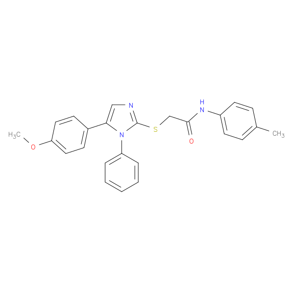 2-{[5-(4-methoxyphenyl)-1-phenyl-1H-imidazol-2-yl]sulfanyl}-N-(4-methylphenyl)acetamide