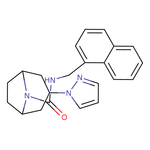 N-[(naphthalen-1-yl)methyl]-3-(1H-pyrazol-1-yl)-8-azabicyclo[3.2.1]octane-8-carboxamide
